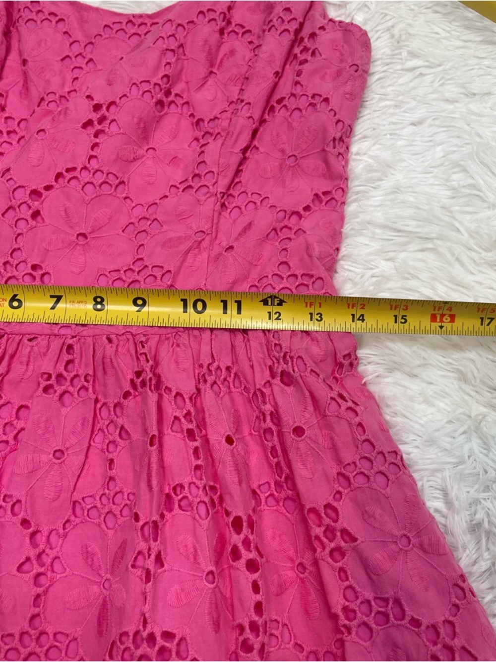 Lilly Pulitzer Pink Eyelet Midi Dress - Picture 10 of 10